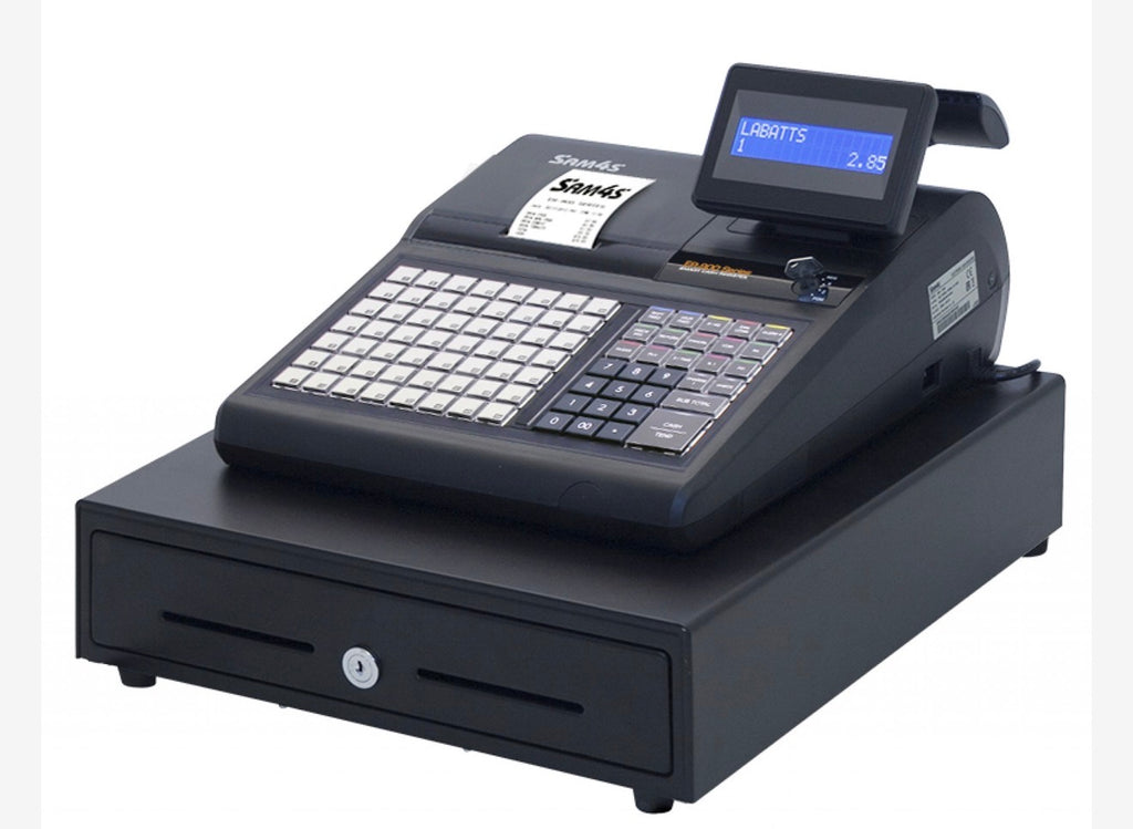 SAM4S CASH REGISTER TILL ER925. Raised KEYBOARD 110 PLU'S