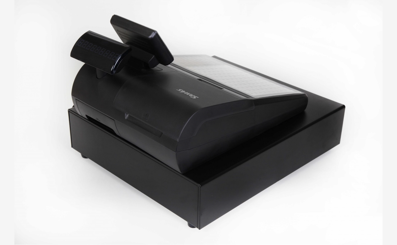 SAM4S CASH REGISTER TILL ER920. FLAT KEYBOARD 110 PLU'S